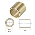 thumbnail image 2 of Uxcell Sleeve Bearings 1/2" x 5/8" x 5/8" Wrapped Oilless Bushings Brass Alloy 1 Pack, 2 of 4
