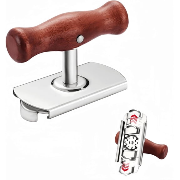 Siloon Effortless Arthritis Jar Opener, Adjustable Stainless Steel Opener for Weak Hands, Quick Opening Tool for Seniors, Gift for Mom and Grandma