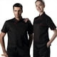 thumbnail image 2 of Cocina Chef Abrigos de manga corta de doble pecho Ropa de trabajo Cocina Chefs Use Cook Works Ropa para restaurante Hotel Uso Negro L seitruly HA011666-02, 2 of 7