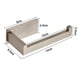 thumbnail image 4 of Portarrollos de papel higiénico de acero inoxidable plateado, 4 of 4