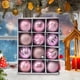 thumbnail image 1 of mfyjkho Juego de 12 adornos navideños irrompibles de 6 cm, multicolor, para decorar el árbol y exhibir en fiestas., 1 of 5