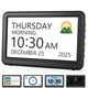 thumbnail image 1 of Reloj diurno digital Roxicosly para personas mayores con alarmas y recordatorios, 1 of 9