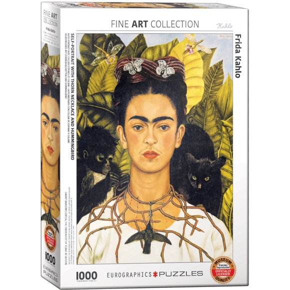 Eurographics - Autoportrait de Frida avec Collier Épine et Colibri, Casse-Tête de 1000 Pcs