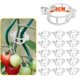 thumbnail image 2 of 100 clips de soporte de plantas de plástico blanco para ayudar al crecimiento vertical de las plantas de vid., 2 of 5