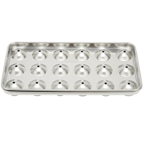Heavy Duty Stainless Steel Ice Cube Trays, Cool Without Dilution for Your Refreshing Moments