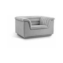 Meridian Furniture Cascade Grey Boucle Fabric Chair