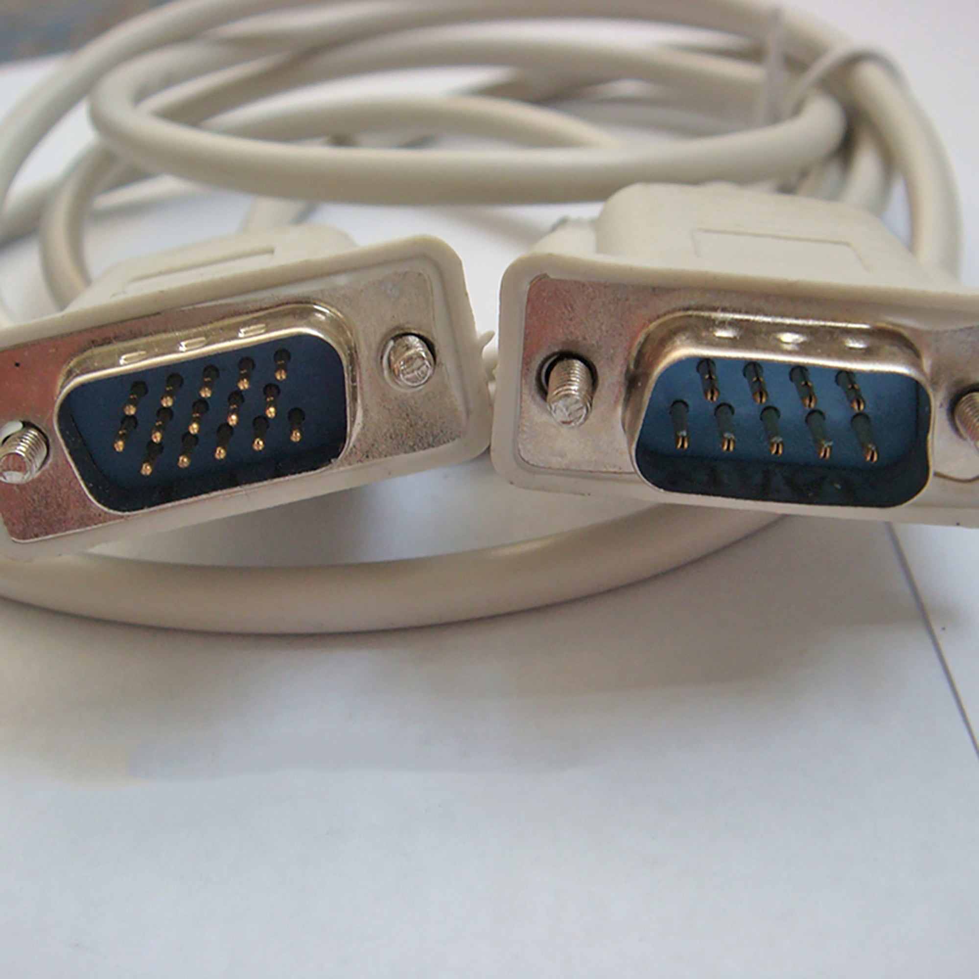 Unique Bargains RS232 DB9 9 Pin to VGA Video 15 Pin Male Adapter Cable 1.35M