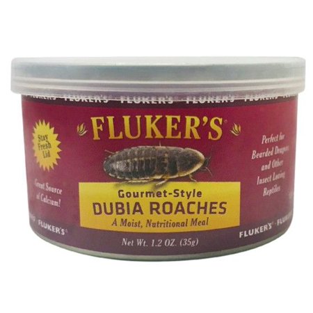 Flukers Gourmet Style Dubia Roaches [Reptile  Foods Canned] 1.2 oz