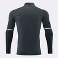 thumbnail image 3 of VSSSJ Men's Long Sleeve 1/4 Zip Athletic Shirts Slim Fit Mock Neck Quick Dry Hiking Shirts Muscle Lightweight Gym Running T Shirt Dark Gray XXXL, 3 of 3