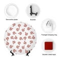 thumbnail image 4 of Picia Red Fox Pattern Bone China Decorative Plate – Wall Decor with Stand and Adhesive, Elegant Ornament for Living Room, Office, or Entryway-8in, 4 of 6
