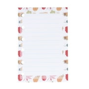 NUOLUX 40Sheets/Pack Colorful A7 Size 6 Holes Cartoon Paper Bouquet Horizontal Lines Filler Paper Refills for Spiral Notebook Planner Notepad (As Shown)