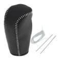 thumbnail image 1 of Cubierta de Pomo de Cambio de Marcha Antideslizante Unique Bargains para Volvo S80 2007-2012 Negro Gris Cuero Sintético, 1 of 1