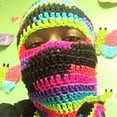 thumbnail image 5 of Yokua Adult Winter Beanies Hood Knit Balaclava Handmade Neck Protect Hat for Cycling, 5 of 21