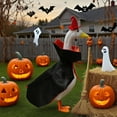 thumbnail image 5 of Zawou Red Vampire Cape Halloween Goose Costume for 23-Inch Porch Lawn Geese, Spooky Outdoor Decoration for Garden, Patio, and Yard Parties, 5 of 6