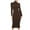 Coffee, variant on Fall Dresses for Women Casual Turtleneck Long Sleeve Midi Dress Slim Stretch Party Bodycon Pencil Dress