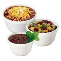 5 oz Insulated Foam Bowls, White, 50 per Pack - Pack of 20