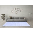 thumbnail image 3 of Ahgly Company Machine Washable Indoor Rectangle Solid Blue Modern Area Rugs, 7' x 10', 3 of 4
