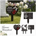 thumbnail image 2 of Memorial Grave Stake with Tree and Poem for Dad,Black Metal Cemetery Plaque for Outdoor Funeral Garden,Sympathy Remembrance Decor, 2 of 9