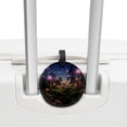 thumbnail image 3 of Starry Plants 2Pcs PU Leather Round Luggage Tags with Privacy Cover and Name ID Tag for Suitcase, Handbags, Backpacks, School Bags, 3 of 6