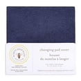 thumbnail image 3 of Burt's Bees Baby 100% Organic Cotton Changing Pad Cover, Super Absorbent Knit Terry, Indigo Blue 1 Count, 3 of 3