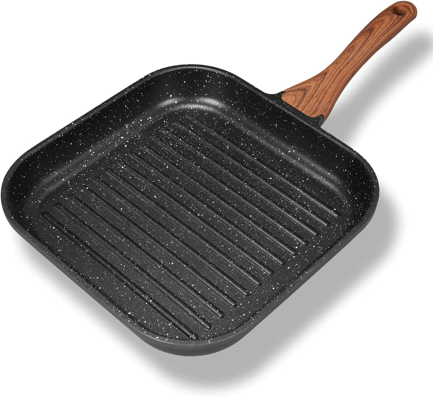 Grill Pans for Stove Tops Nonstick Grill Pan with Granite Coating