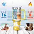 thumbnail image 4 of 40 oz Lemon Slices Tumbler with Handle Double Wall Vacuum Insulation Tumbler Gift for Birthday Christmas Halloween, 4 of 7