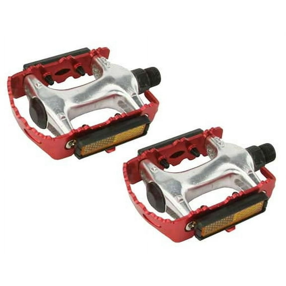 940 Alloy Pedals 9/16" Red. Bike pedals, bicycle pedal, mostly for bikes with three piece crank, track, fixie,
