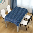thumbnail image 4 of JSTEL Royal Blue & Golden Mermaid Table Cloth Rectangle 60 x 120 Inch Tablecloth Anti Wrinkle Table Cover for Dining Kitchen Parties, 4 of 6