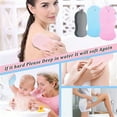 thumbnail image 4 of Magic Exfoliating Bath Sponge, Exfoliating Bath Sponge Remover Dead Skin, Super Soft Body Scrubber Bath Exfoliating Scrub Sponge Shower Brush, Skin Friendly and Reusable for Adults Children (4pcs), 4 of 7