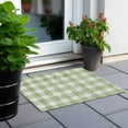 thumbnail image 6 of Addison Rugs Chantille Indoor/Outdoor Transitional Plaid Aloe Washable Rectangle Rug, 1'8" x 2'6", 6 of 6