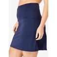thumbnail image 3 of Swim 365 Women's Plus Size High-Waisted Swim Skirt With Built-In Tummy Control Brief, 3 of 5