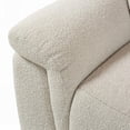 thumbnail image 4 of Benjara Ayna Power Motion Sectional Sofa- Beige Boucle Upholstery- Console, 4 of 7