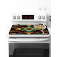 thumbnail image 2 of Ethnic Style Pattern Stove Top Covers for Electric Stove, 28'x20'' Retro Weaving Red Abstract Art Glass Ceramic Stove Cover Foldable Rubber Mat Heat Resistant Cooktop Protector for Kitchen, 2 of 8