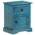 thumbnail image 2 of vidaXL Bedside Table Solid Mango Wood 40x30x50 cm Blue, 2 of 5