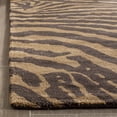 thumbnail image 6 of SAFAVIEH Soho Eglantine Animal Striped Wool Area Rug, Brown/Gold, 6' x 9', 6 of 8