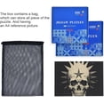 thumbnail image 6 of Jigsaw Puzzle Skull with Star 500 Pieces, Zigsaw with Alphabet Partition Storage Bag Easy to Solve, Fun Family Game Creative Gift for Friends Parents Grandparents, 6 of 6