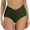 Green, variant on Women Vintage Waistband High Waist Bikini Bottom Swimwear Briefs Bikini Bottom Side Tie Thong Bathing Swimbottom,XL