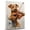Airedale Terrier, variant on Bulldog Dog Canvas Violin Stretched Canvas Size 8x12 – Funny Bulldog Dog Canvas Wall Decor, Funny Dog Wall Art for Violin Room