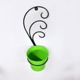 thumbnail image 3 of Handmade 100% Iron Round Modern Green Coated Color 12.8 x 4.9 x 4.6 Inches Planters Pot 1007, 3 of 5