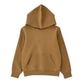 thumbnail image 4 of RMGVDSD Hoodies for Girls Long Sleeve Solid Color Pullover Hooded Sweatshirts for Big Kids Casual Streetwear Back To School Tops Fashion Fall Tops 10-11 Years, 4 of 5