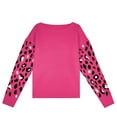 thumbnail image 3 of Vedolay Women's Sweaters Women's Oversized Casual Sweaters Long Sleeve Crew Neck Pullover Loose Solid Tops,Hot Pink S, 3 of 5