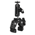 thumbnail image 3 of C1FD Rotating Two Ball Head Camera Clamp Adapter Cold Shoe Connection Fit Action Camera Smartphones,1 * C-type crab claw clamp,Black, 3 of 7