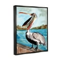 thumbnail image 3 of Nautical Pelican Bird Beak Animals & Insects Painting Jet Black Framed Art Print Wall Art, 3 of 6