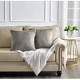 thumbnail image 3 of Home Soft Things Heavy Faux Fur 2 Piece Throw Pillow Cover Set - Moonlight - 20"X20", 3 of 7