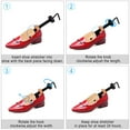 thumbnail image 2 of 2pcs Wooden Premium Professional 4-Way Shoe Support for Men's and Women's Shoes(Medium), 2 of 9