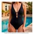thumbnail image 4 of Traje de baño Ocean Pacific para Mujer Tirantes Nudos Negro Talla CH, 4 of 4