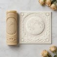 thumbnail image 4 of Rodillo de estampado de arcilla polimérica con textura de luna llena | Herramientas de cerámica creativas | Perfecto for proyectos de primavera y verano., 4 of 5