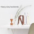 thumbnail image 4 of Decorative Bookends for Heavy Books, Statue Book Holder for Shelves & Office Desks Brown, 4 of 5