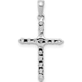 thumbnail image 3 of 14K White Gold Polished 1/4Ct. Diamond Cross Pendant (24 X 13) Made In India pm4959-025-wa, 3 of 5