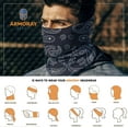 thumbnail image 3 of ARMORAY 12-in-1 Face Mask & Headband: Neck Gaiter, Bandana, Balaclava, Magic Scarf for Fishing, Hiking, Running & Sports (Alluring Azure), 3 of 6